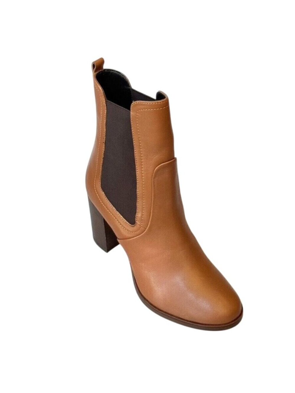 TED BAKER London Daphina Women's Boots Tan Leather Heeled Ankle Chelsea Size 10